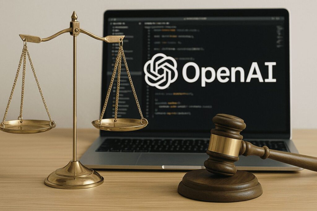 ", OpenAI가 이번 인수로 AI 코딩 툴 분야까지 장악하려는 움직임에 대해 독점 여부를 심사할 가능성"을 나타낸 이미지
