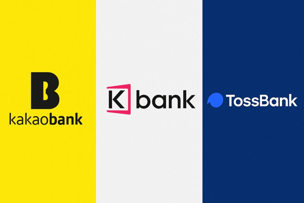 "카카오뱅크를 비롯해 K뱅크, 토스뱅크 3사"를 나타낸 이미지